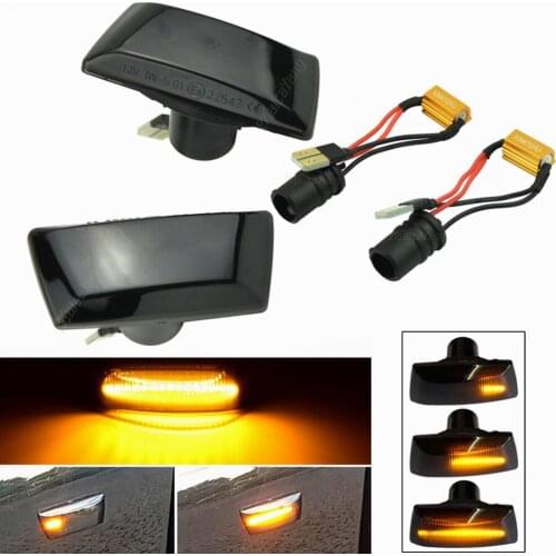 Sequential Flashing LED Turn Signal Side Marker Light Blinker For Chevrolet Cruze J300 Aveo T300 Orlando For Cadillac BLS