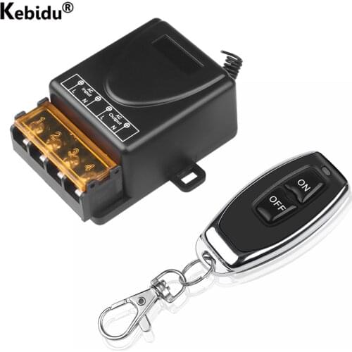 AC 220V 10A 1CH RF 433MHz Wireless Remote Control Switch Receiver + Transmitter Kit