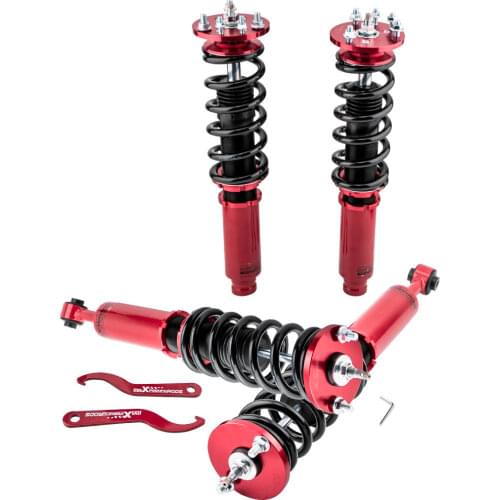 24 Ways Adjustable Damper Coilover Spring for 04-08 Acura TSX 03-07 Accord Shock Struts 4pcs Suspenison