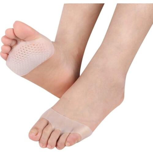 Silicone Forefoot Metatarsal Pads Pain Relief Orthotics Foot Massage Anti-slip Protector High Heel Elastic Cushion Foot Care
