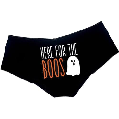 Here for the Boos Panties Spooky Ghost happy Halloween October 31 eve party night Decoration Girlfriend wife friend gift present