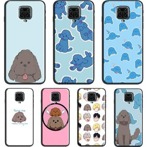 Yuri!!! On Ice Makkachin For Xiaomi Redmi Note 10 7 8 9 Pro Note 8T 9S Soft Case For Redmi 9T 9A 9C K40 Pro Cover
