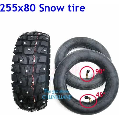 255x80 Electric Scooter Winter Snow Tire For Speedual Grace 10 Zero 10X Kugoo M4 Pro tyre 10x3 Inch Off-Road Inner Outer Tire