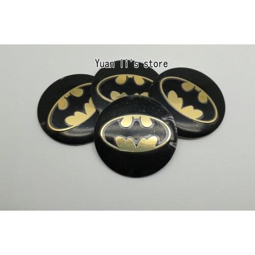 10set(1set=4pcs) OEM Car Wheel Center Hub Caps Badge Emblem Sticker for Bat Car Styling