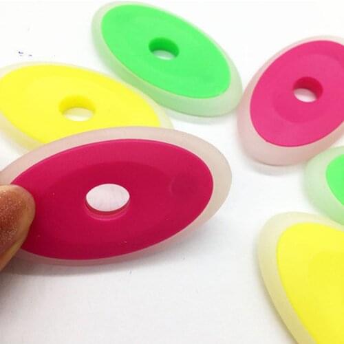6Pcs/Set Erasable Special Gel Pen Rubber Color Oval Eraser for Neutral Erasable Pen Correction Supplies School Office Stationery