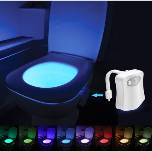 Caravan RV Camping Car Toilet Seat Night Light Smart Pir Motion Sensor Waterproof Backlight Motorhome Caravan WC Toilet Light