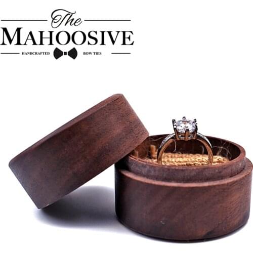 Personalized Wood Ring Bearer Box Gift Rustic Wedding Custom Your Names and Date Engrave Wood Wedding Ring Box