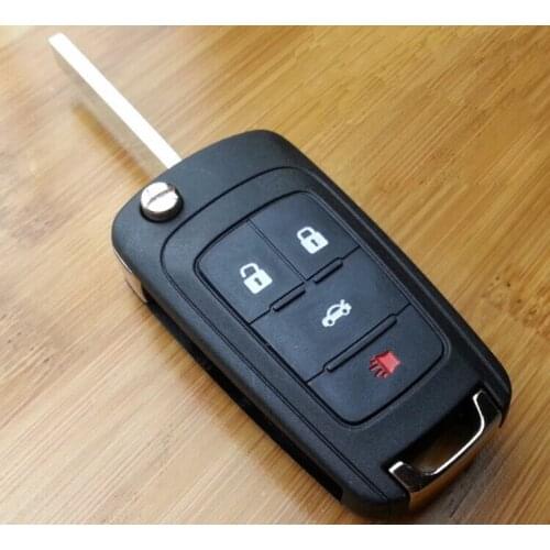For Chevrolet Cruze Aveo Malibu Buick Excell GT XT Camaro Replacement Flip Folding Remote Key Shell Case 4 Button Fob Key Cover