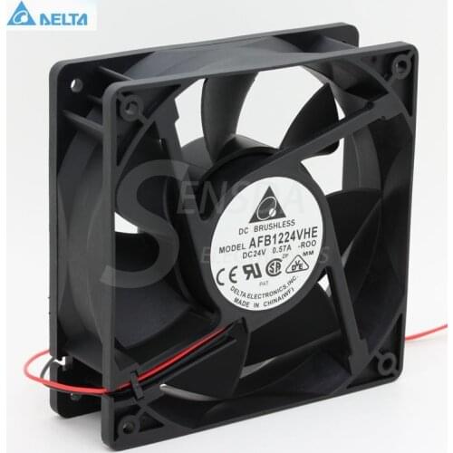 For delta AFB1224VHE -ROO R00 12038 120mm 12cm DC 24V 0.57A server inverter industrial axial cooling fan