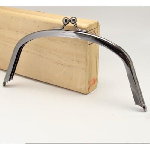 13x4.5cm ring buckle Square black no hole purse frame clasp DIY Kiss lock bag Coin Purse