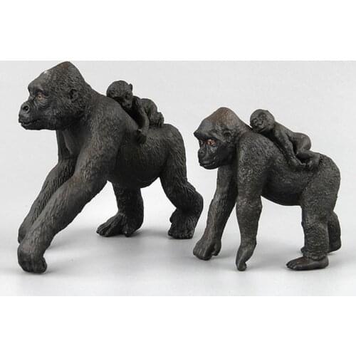 Simulation Gorilla Wild Animal Action Figure Solid Model Educational Kids Toy small gifts student gifts kids toys