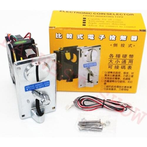 CL-1006 CPU electronic coin acceptor Comparable Coin Acceptor Signle coin mech/Washing machine Alloy panel token selector
