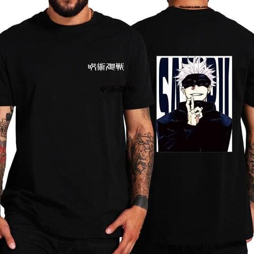 Jujutsu Kaisen Gojo Satoru Short Sleeve T Shirt Male Harajuku Kawaii Summer Top T-shirt