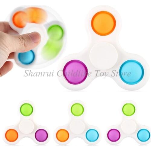 Newest Antistress Fidget Toys Simple Dimple Toy Fidget Spinner Pressure Reliever Board Controller Educational Toy Anti Stress