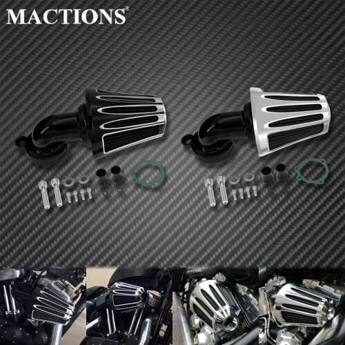 Motorcycle Air Cleaner Filter CNC Aluminum Black/Chrome For Harley Sportster Forty Eight Iron 883 XL883N Iron 1200 Custom 04-Up