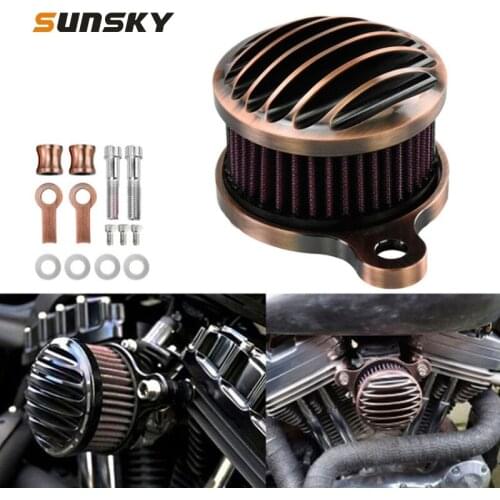 Motorcycle Air Filter CNC Aluminum Retro Air Filter For Harley XL883 / 1200 / X48 2004-2014