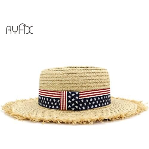 New Women Natural Wide Brim Burr Real Raffia Straw Hats Fringe Women Plain Large Beach Summer Sun Caps Big Straw Cap HA235