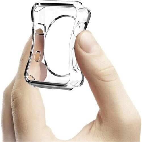 New Clear Band + Case for Apple Watch Series 6 SE 5 4 44mm 40mm Transparent Cover For iWatch Accessories