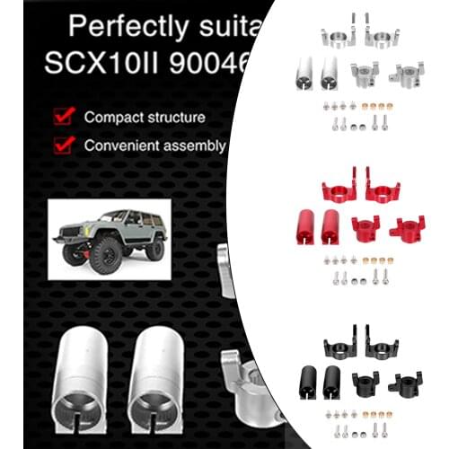 CNC Machined Front Steering Knuckles for SCX10 1/10 RC 4WD Car Modification