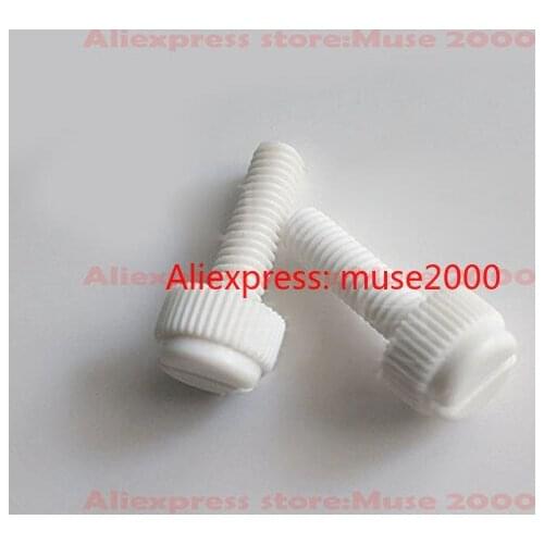 M3m4m5 m6 m8 PP plastic thumb screw Acid and alkali resistant plastic screws knurled bolt slotted adjusting handle fastener set