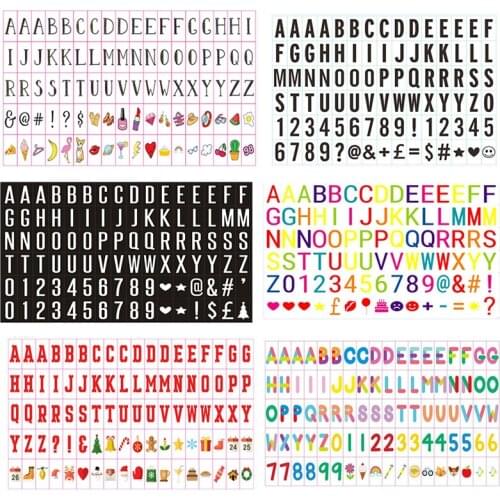 Total Cinema Lightbox Letters for A4 A5 Light Box DIY Lights Home Decor Holiday Weeding Cards Signs Numbers A variety of styles
