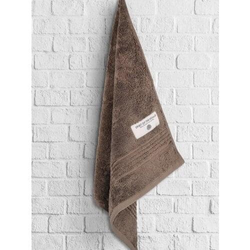 %100 Egyptian Cotton Face Towel 1 Piece Brown & White Absorbent Soft Plain 50x70Cm 700Gsm Thick Heavy 250Gram Bath Home Textile