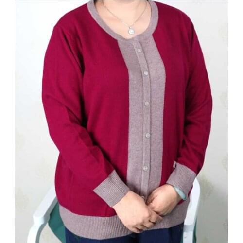 Plus Size Women Clothing 5XL 6XL7XL 8XL 9XL Large Size Middle Aged Clothes Mother Cashmere Sweater Knitted Shirt Long Sleeve