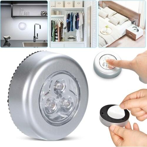 LED Wireless Night Light Battery Power Supply Condied Touch Lamp for Bedroom Kitchen