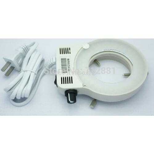 With Optics Diffuser Plate 56 LED Ring Light Stereo Microscope LED Lamp Adjustable Brightness Microscope Parts 2 Type Choose