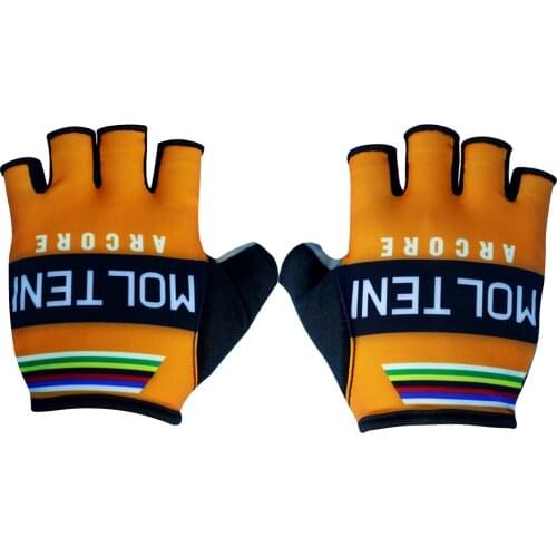 Retro Bike Anti-slip Cycling Bicicleta Gloves Breathable Half Finger Mittens Sports Shock Outdoor Bicycle Triathlon