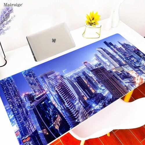 City View Mouse Pad Large Game Lock Side Mouse Pad Keyboard Pad Gaming Mouse Pad Speed Mouse Pad for Office Desk Mat 30x80cm Xxl