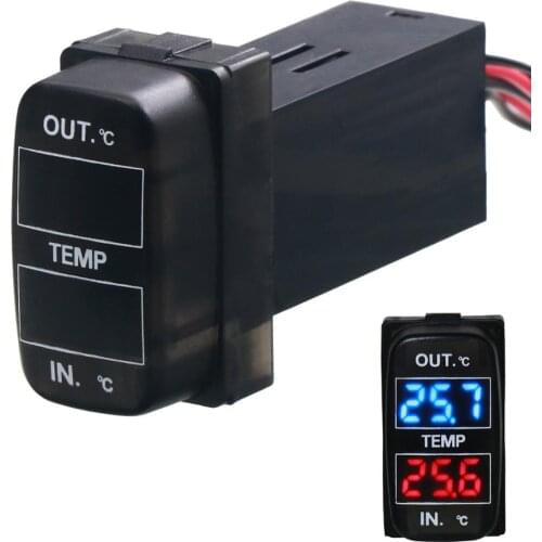 Car internal/external temperature display, dual temperature sensors use for Mitsubishi,asx,lancer,outlander,pajero,zinger