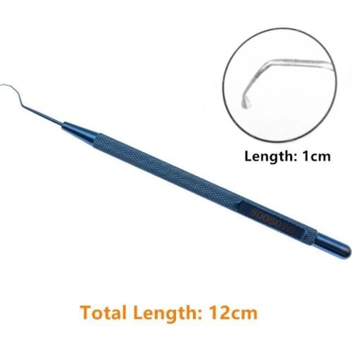 1pcs Titanium Minami M-Hook Chopper Chopper Splitter Veterinary Ophthalmic Surgical Instruments