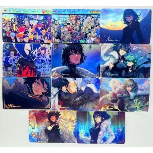 11pcs/set ONE PUNCH MAN Fubuki Sexy SMILE Jump Toys Hobbies Hobby Collectibles Game Collection Anime Cards