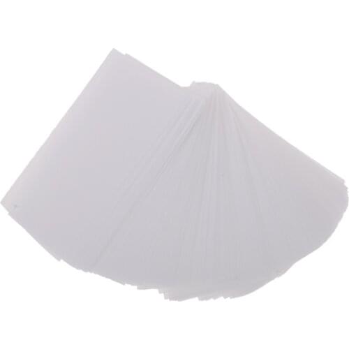 138pcs Salon Home White Non Woven Fabric Perm Hair Paper Set Large Size