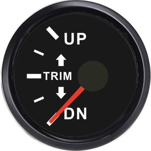 52MM Boat Trim Gauge Trim Tilt Indicator Marine Inboard Outboard Engine With Red Backlight Accessories