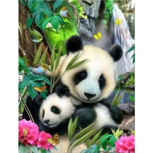 Panda Diamond Painting Special Offer 5D Diy Diamond Painting Animal Rhinestone Picture Cross Stitch Mosaic New Sale FC554