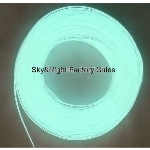 White 3.2mm-100M Flexible Neon/ EL Wire Rope Tube without inverter