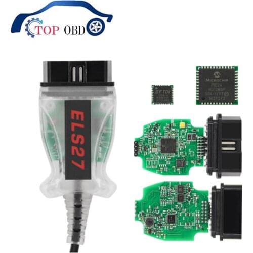 ELS27 FORScan For Ford/Mazda PIC24HJ128GP FTDI ELM 327 OBD 2 OBD2 Car Diagnostic Auto Scanner ELS27 Support J2534 PK ELM327 V1.5