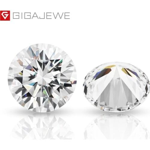 GIGAJEWE Customized E VS2 Round Cut CVD Loose Diamond Manual Cutting Laboratory Grown Test Passed Gemstone For Jewelry Making