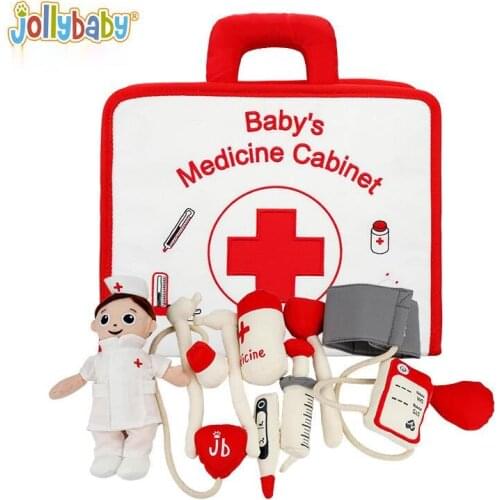 Hobby Puzzle Baby Toys Early Education Montessori Supplies Fabric Medical Medicine Box Play House Set Birthday Gift Jollybaby