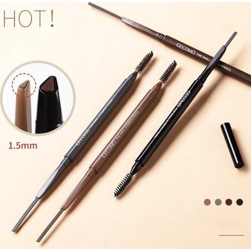 Ultra Fine Triangles Eyebrow Pencil Precise Brow Definer Long Lasting Waterproof Eye Brow Makeup Tool SANA889