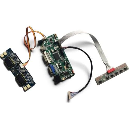 VGA+DVI LVDS 20-Pin display controller board kit 4CCFL 1280*768 screen For LQ170K1LW01/LQ170K1LW02/LQ170K1LW11 M.NT68676