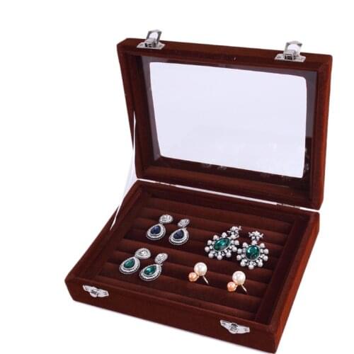 Hot sale Fashion Rings Storage Boxes With Lid Rings Jewelry Boxs Stand Earring Organzier Stud Jewellery Accessories Display Rack