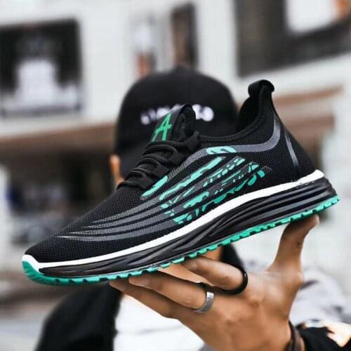 Mens Casual Breathable Light Outdoor Sports Shoes Non-slip Breathable Comfortable Walking Shoes Outdoor Running Sports Shoes