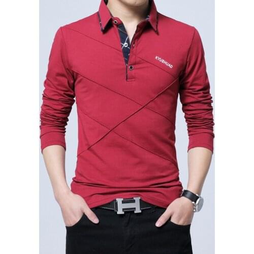Design New 2020 Men s Brand Polo Shirt Long Sleeves Fashion Spring Autumn Clothes Plus Asian Size M-3XL 4XL 5XL