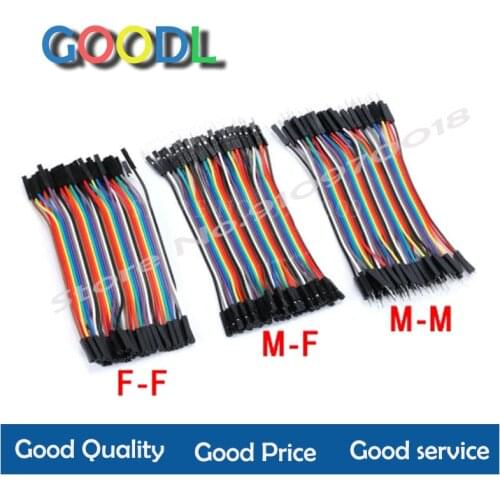 40-120pcs Dupont Line 10CM 40Pin Male to Male + Male to Female and Female to Female Jumper Wire Dupont Cable for Arduino DIY KIT