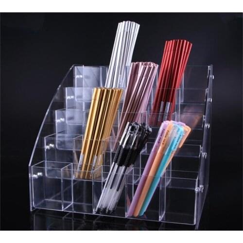 Pen Stand Acrylic Eyeshadow Pen Display Stand Stationery Store Pencil Stand Eyebrow Pencil Neutral Pen Ballpoint Pen Storage Box