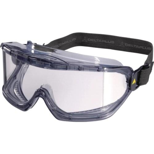 Delta Plus GALERAS CLEAR Safety Goggles Indirect Vent Anti-Fog, Scratch-Resistant Polycarbonate