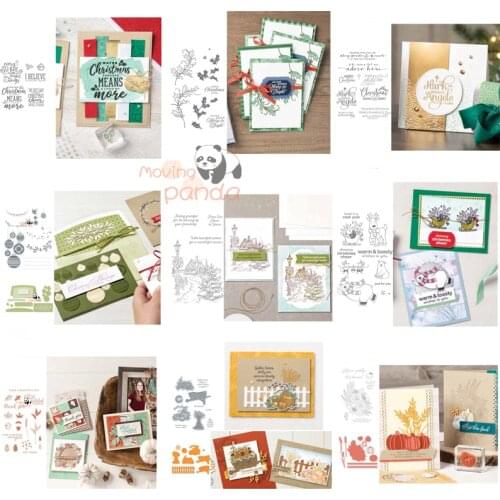 Merry Christmas Metal Cutting Dies And Stamp Set Stencils For DIY Scrapbooking Photo Album Decorative Embossing Paper Card Craft